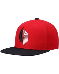 Мужская красно-черная кепка Portland Trail Blazers Hardwood Classics Team Two-Tone 2.0 Snapback Mitchell and ness