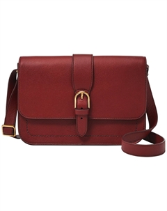 Большая кожаная сумка через плечо Zoey Fossil