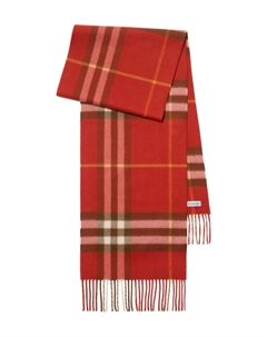 Кашемировый шарф в клетку, красный Burberry