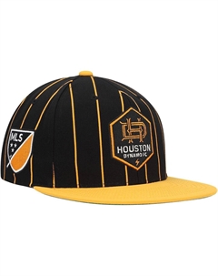Черная мужская кепка Snapback с булавкой Houston Dynamo FC Team Mitchell and ness