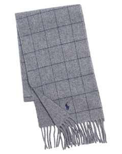 Мужской двусторонний шарф с оконным стеклом Polo ralph lauren