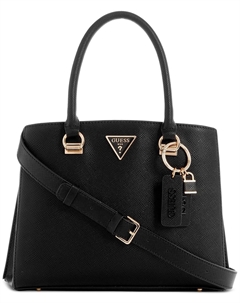 Сумка-портфель Noelle Girlfriend среднего размера с двумя отделениями GUESS, черный Guess