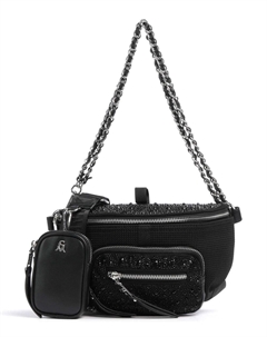 Сумка через плечо Bmaxima полиуретан, полиэстер, черный Steve madden