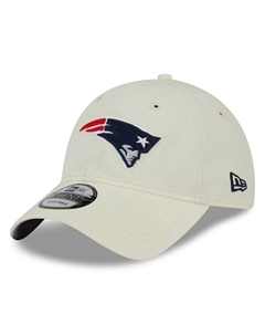 Мужская кремовая регулируемая шапка New England Patriots Core Classic 2.0 9TWENTY New era