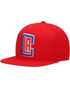 Мужская красная кепка Snapback La Clippers Team Ground Mitchell and ness