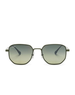 Солнцезащитные очки Lewalani в геометричной оправе, зеленый Maui jim