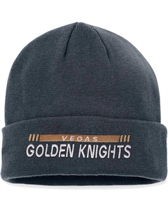 Мужская фирменная черная вязаная шапка Vegas Golden Knights Authentic Pro Rink с манжетами Fanatics