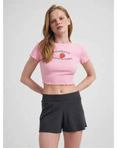 Облегающая футболка с принтом и шортами Твое