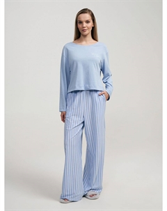 Хлопковая пижама с кофтой и брюками Твое