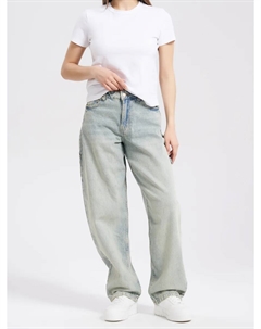 Широкие джинсы багги с завышенной талией Твое