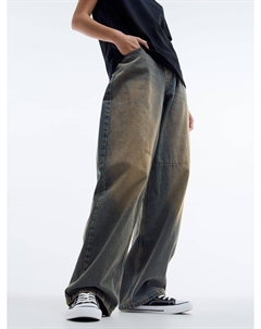 Джинсы багги с высокой талией Твое