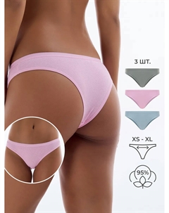 Трусы-танга - 3 шт. с широкой резинкой Твое