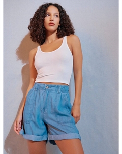 Шорты на резинке с высокой посадкой Твое