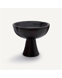 Блюдо на ножке из обожженного красного дерева Kuchoma черный Am.pm.