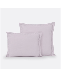Наволочка однотонная из поликоттона с воланом Scenario фиолетовый Laredoute