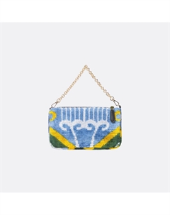 Мини-сумка из шлка с восточным орнаментом и съмной цепочкой желтый Laredoute