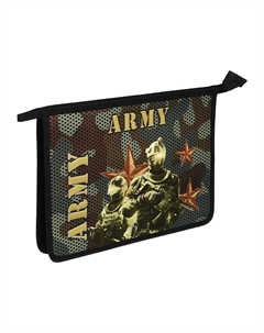 Папка для тетрадей а4, 340 х 245 х 50 мм, молния сверху, объемный 3d рисунок Calligrata