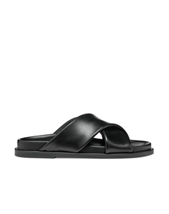 Босоножки черные из натуральной кожи наппа Geox D Adelash Glvr