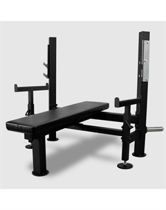 Скамья для жима лёжа со страховочными упорами Partner ML-902 Bronze gym