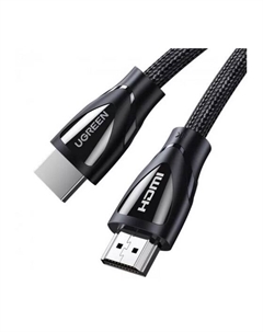 Кабель интерфейсный HDMI-HDMI 80401 M/M в оплетке, 1 м, черный Ugreen