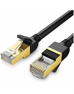 Кабель патч-корд F/FTP 7 кат. 3м NW107 11270_ Lan Cable, черный Ugreen