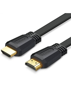 Кабель интерфейсный ED015 70159_ плоский, HDMI, 2м, цвет: черный Ugreen