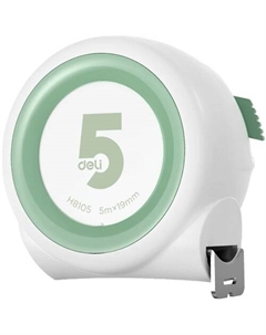 Рулетка Deli H8105 Home Series White 5м х 19мм, клипса, шнурок, эксклюзивный дизайн