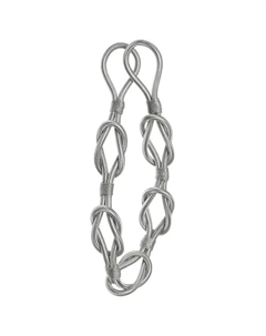 Подхват для штор Узлы 153 60 см металл цвет серый Без бренда