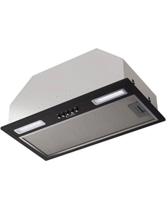 Встраиваемая вытяжка Hyper 600 BL, управление кнопочное, черный Lex