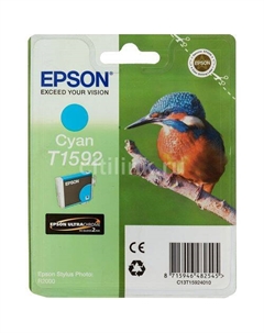 Картридж Epson T1592, голубой / C13T15924010