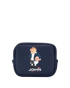 Клатч на молнии с графичным принтом John undercover