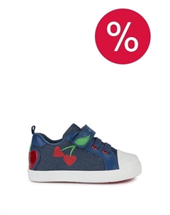 Кеды комбинированные с принтом Geox