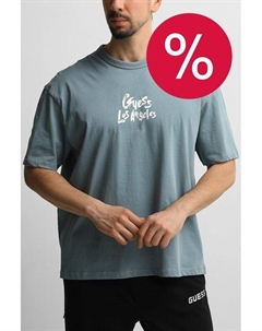 Футболка хлопковая с принтом Guess