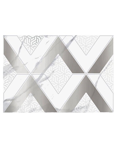 Декор настенный ВКЗ Axima Виченца 28х40 см светло-серый Нет марки