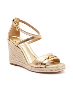 Кожаные сапоги на платформе Мэнди, золотой Michael kors