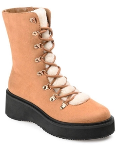 Женские ботинки Kannon для холодной погоды, тан/бежевый Journee collection