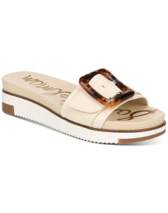 Женские шлепанцы на платформе Ariane с пряжкой, белый Sam edelman