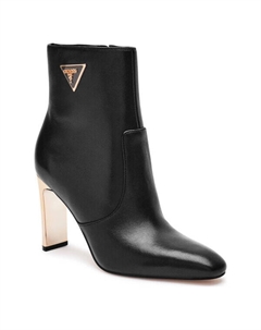 Кожаные ботильоны на стойке caitte, черный Guess
