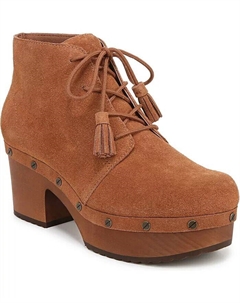 Оригинальные шикарные женские ботильоны на платформе со шнуровкой, коричневый Dr. scholl's