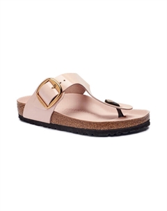 Кожаные пляжные тапочки gizeh, розовый Birkenstock