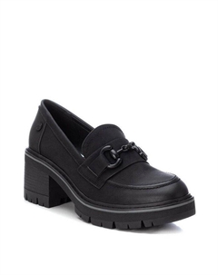 Женские мокасины на каблуке от, цвет Black Xti