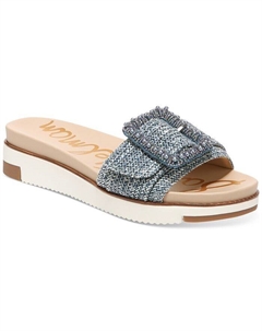 Женские шлепанцы на платформе Ariane с пряжкой, цвет Washed Blue Sam edelman