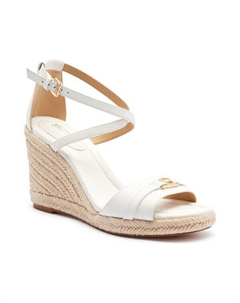 Кожаные сапоги на платформе Мэнди, белый Michael kors