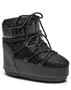 Утепленные зимние ботинки icon low quilt, черный Moon boot
