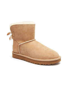 Кожаные зимние ботинки mini bailey bow ii, желтый Ugg