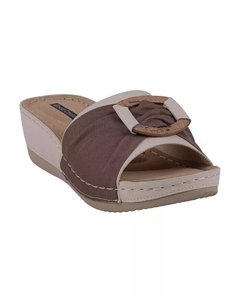 Женские босоножки без шнуровки на танкетке Ellen Comfort, белый Gc shoes
