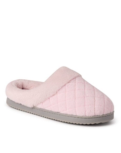 Женские стеганые махровые тапочки Libby с клогами, розовый Dearfoams