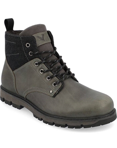 Мужские ботильоны Redline Tru Comfort из пеноматериала с простым носком и шнуровкой, серый Territory