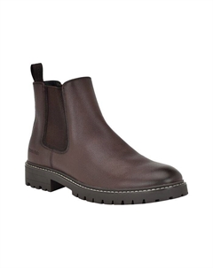 Мужские ботильоны Letrel с миндалевидным носком и выступами на подошве, коричневый Calvin klein