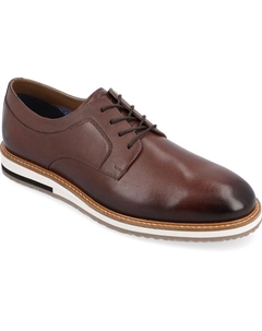 Мужские туфли дерби Glover широкой ширины Tru Comfort из пенопласта на шнуровке с круглым носком, цвет Brown Thomas & vine
